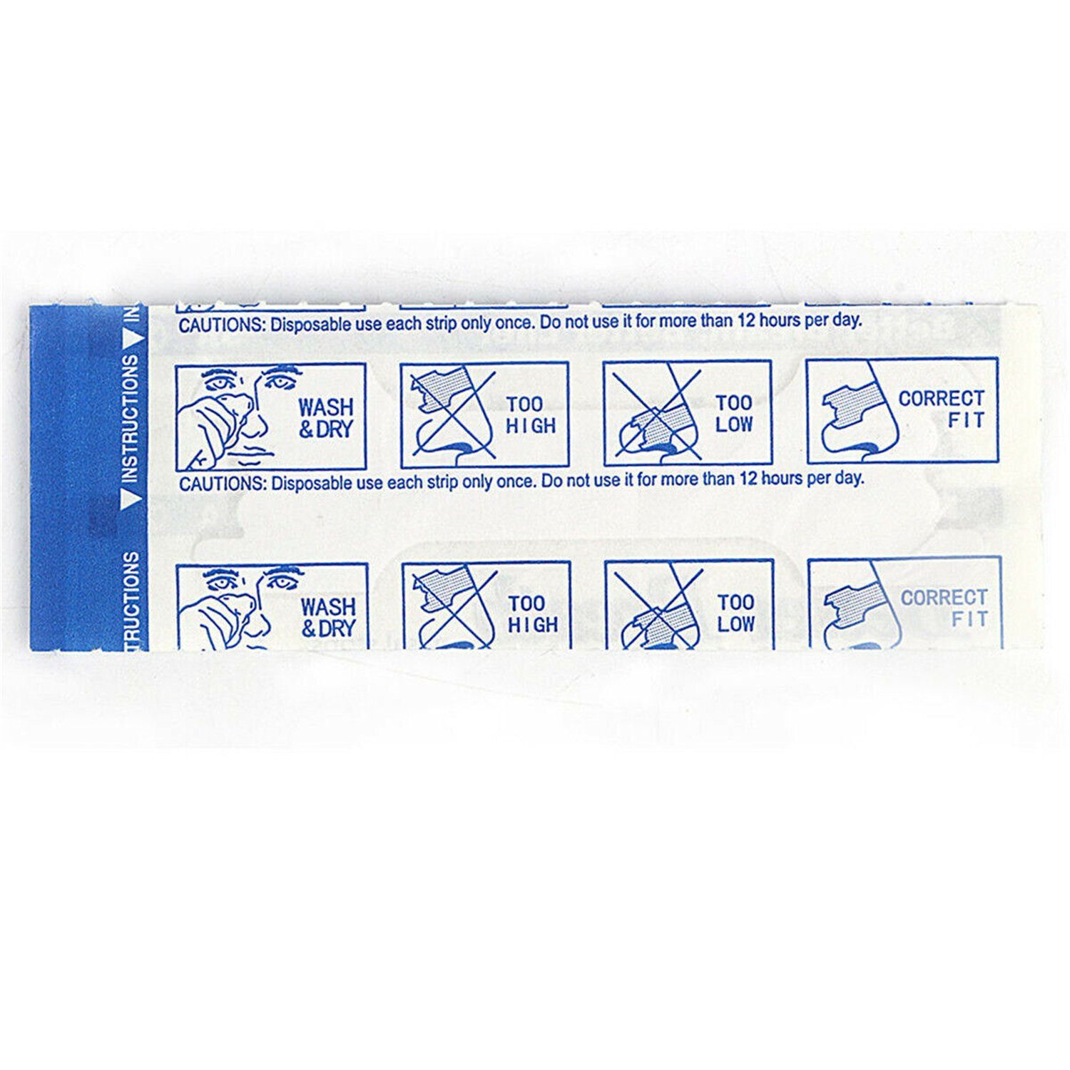 Olotos Nasenpflaster Nasenstrips Better Breath NasalStrips Pflaster Besser Atmen Schnarchen (200 St), Schnarch-Stop zur schnellen Linderung bei Schnarchproblemen