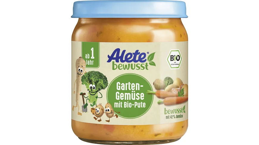 Alete bewusst Garten-Gemüse mit Bio-Pute 250 g