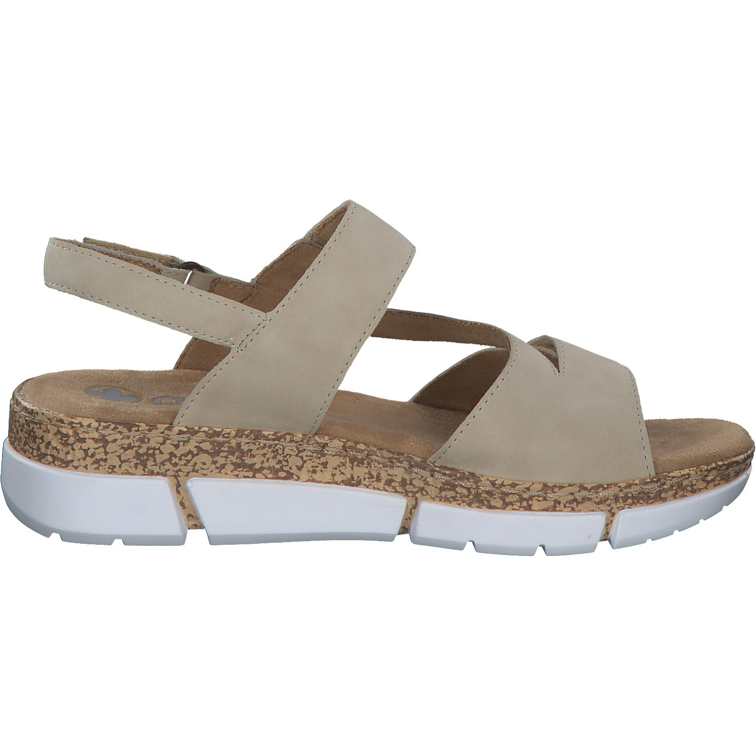 Rieker V2366, Keilsandaletten, Damen, Beige