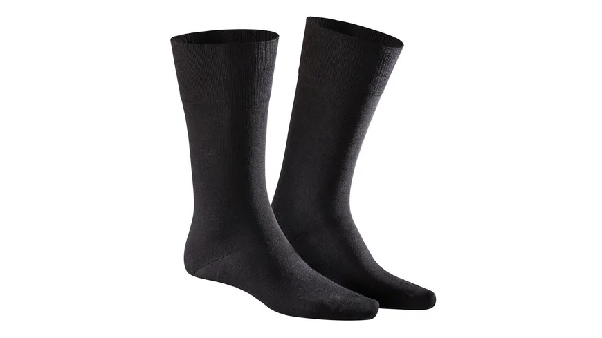 KUNERT Herren Socken Comfort Cotton 2er Pack black