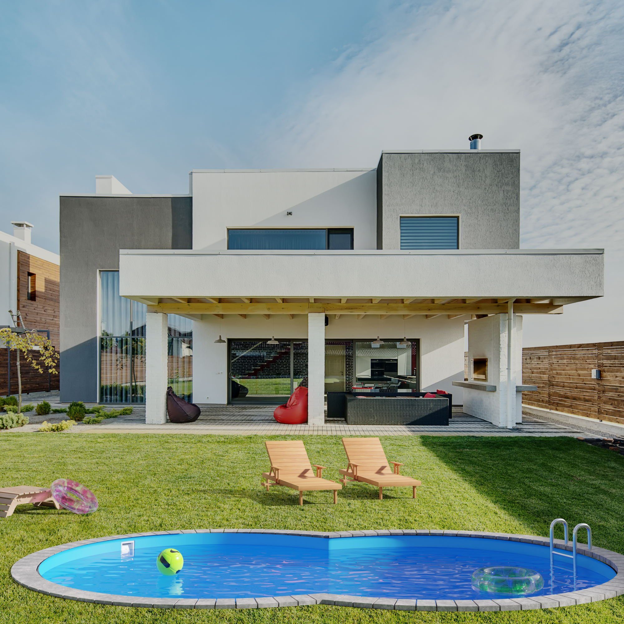 Planet Pool Achtformpool Stahlwandpool achtform 470x300x120 cm, Stahl 0,4 m (Einzelbecken), verzinkte Stahlwand
