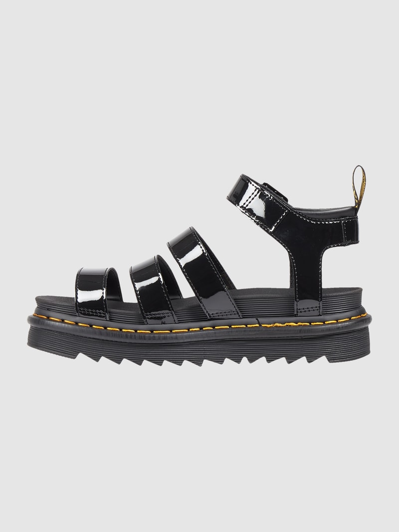 Sandalen aus Leder Modell 'Blaire' in schwarz