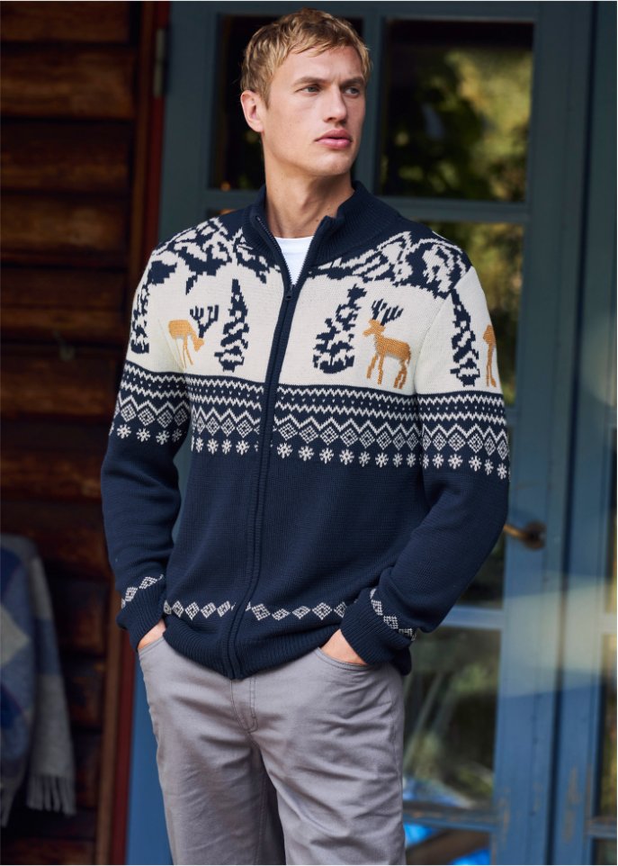 Norweger-Strickjacke
