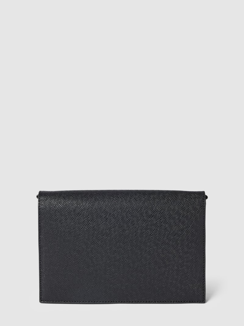 Clutch mit Strukturmuster Modell 'Manhattan' in schwarz