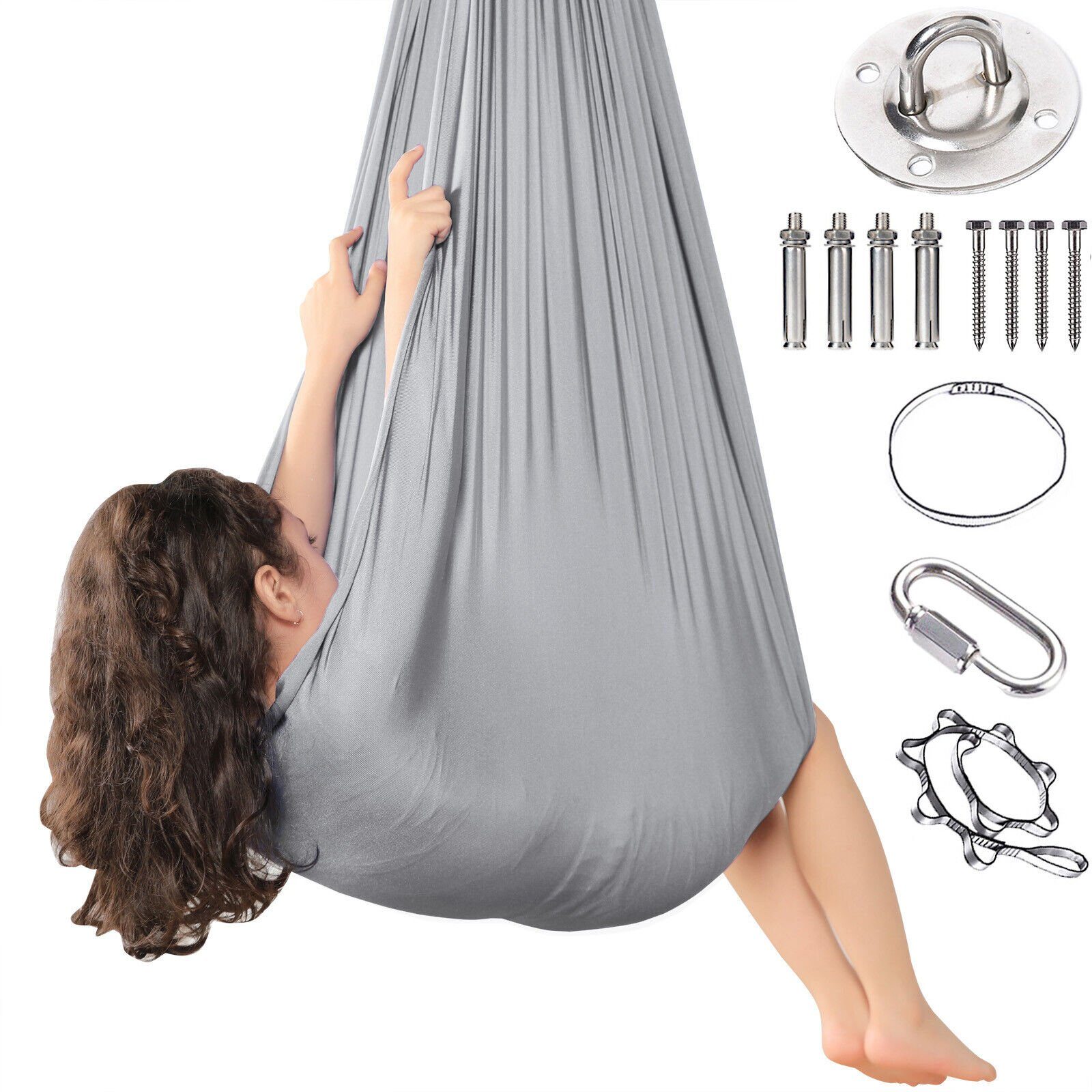 Diyarts Hängematte (Premium Therapieschaukel für Kinder, Vielseitige Stimulation, Sicherheit bis 90 kg), Entwicklungsunterstützung, Einfache Installation, Pflegeleicht