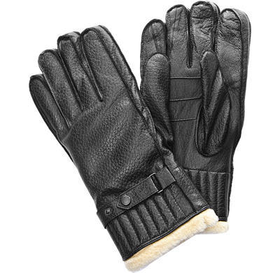 Barbour, Handschuhe, Nappaleder, schwarz