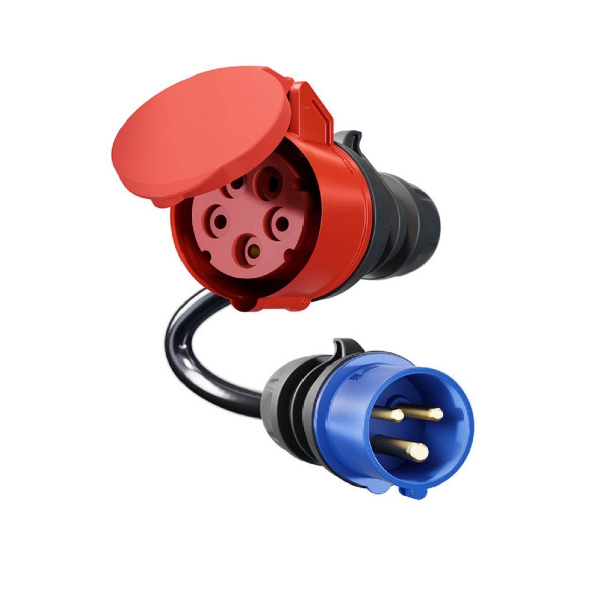 go-e Elektroauto-Ladestation Adapter Gemini flex 11 kW auf CEE blau 16 A, 3, 1-St.