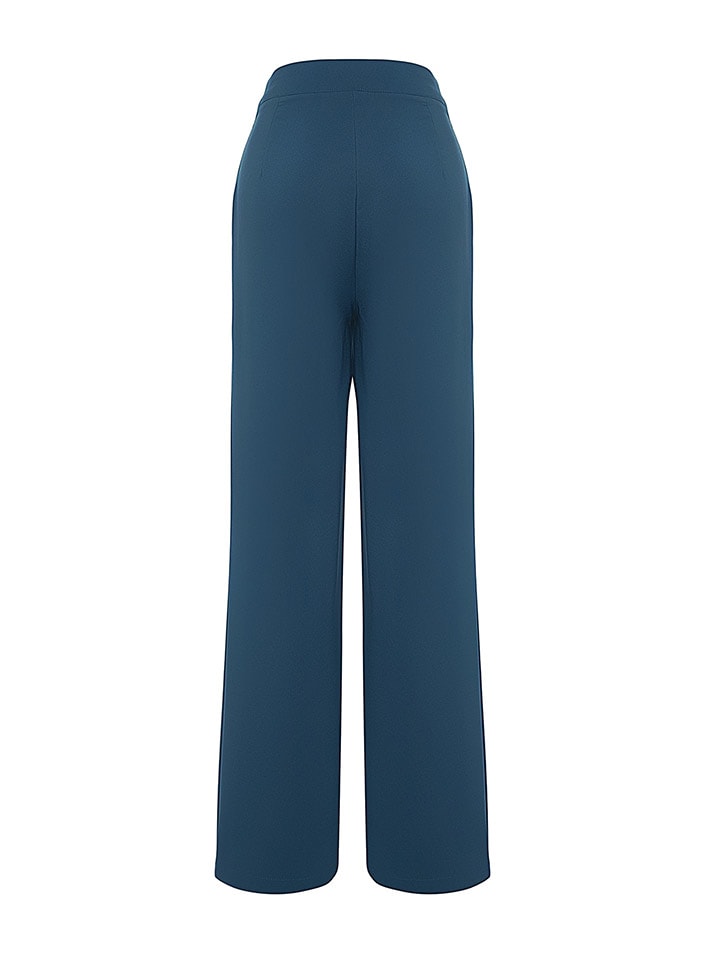 trendyol Marlenehose in Blau günstig kaufen
