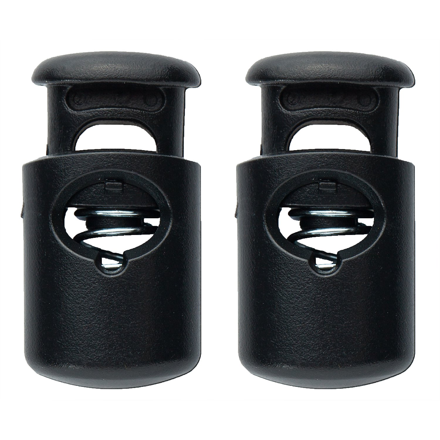 Prym Kordelstopper, schwarz, für Kordeln bis 6 mm Ø, Inhalt: 2 Stück