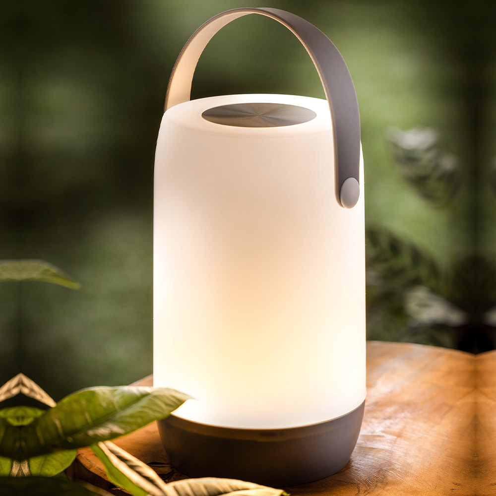 I-Glow Touch-LED-Leuchte weiß/ grau