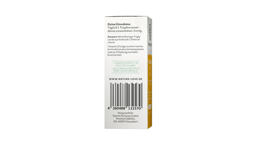 NATURE LOVE Vitamin D3 1000 30 ml