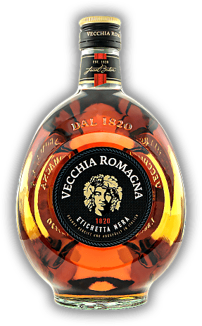 Vecchia Romagna Etichetta Nera Vecchia Romagna Etichetta Nera Auf traditionelle Art zweimal destilliert. 0,7	 Liter - Vol 38%