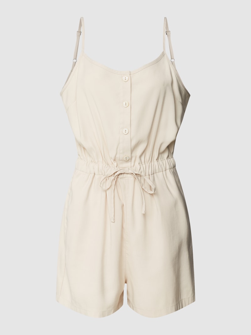Playsuit mit Bindegürtel Modell 'MAGO' in ecru