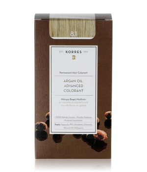 KORRES Arganöl Hochentwickelte Haarcoloration Ash Light Blonde / Hellblond Asch 8.1 Haarfarbe-1 Stk