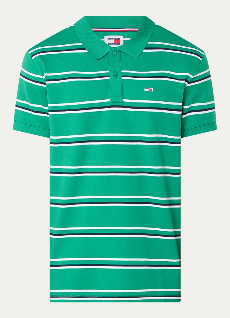 Tommy Hilfiger Essential polo majica regular fit s prugastim printom i logotipom