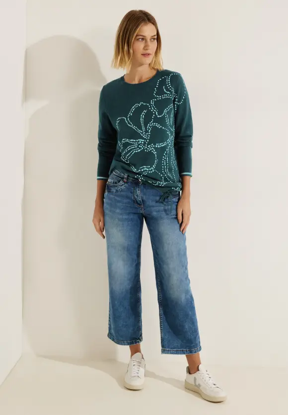 CECIL Strickpullover mit Partprint