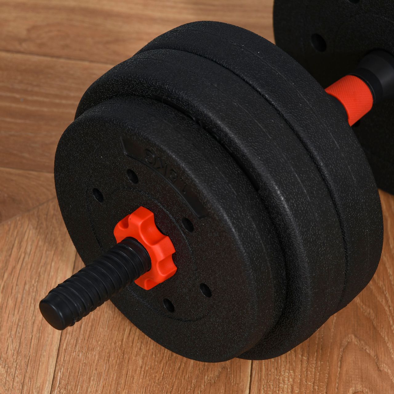 HOMCOM 2 in 1 Hanteln Set 25 kg verstellbare Kurzhantel & Langhantel