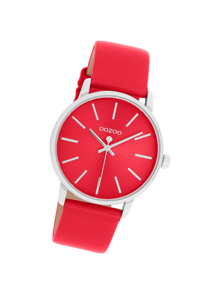 Oozoo Analog-Armbanduhr Timepieces rot mittel (ca. 36mm) günstig kaufen onesize