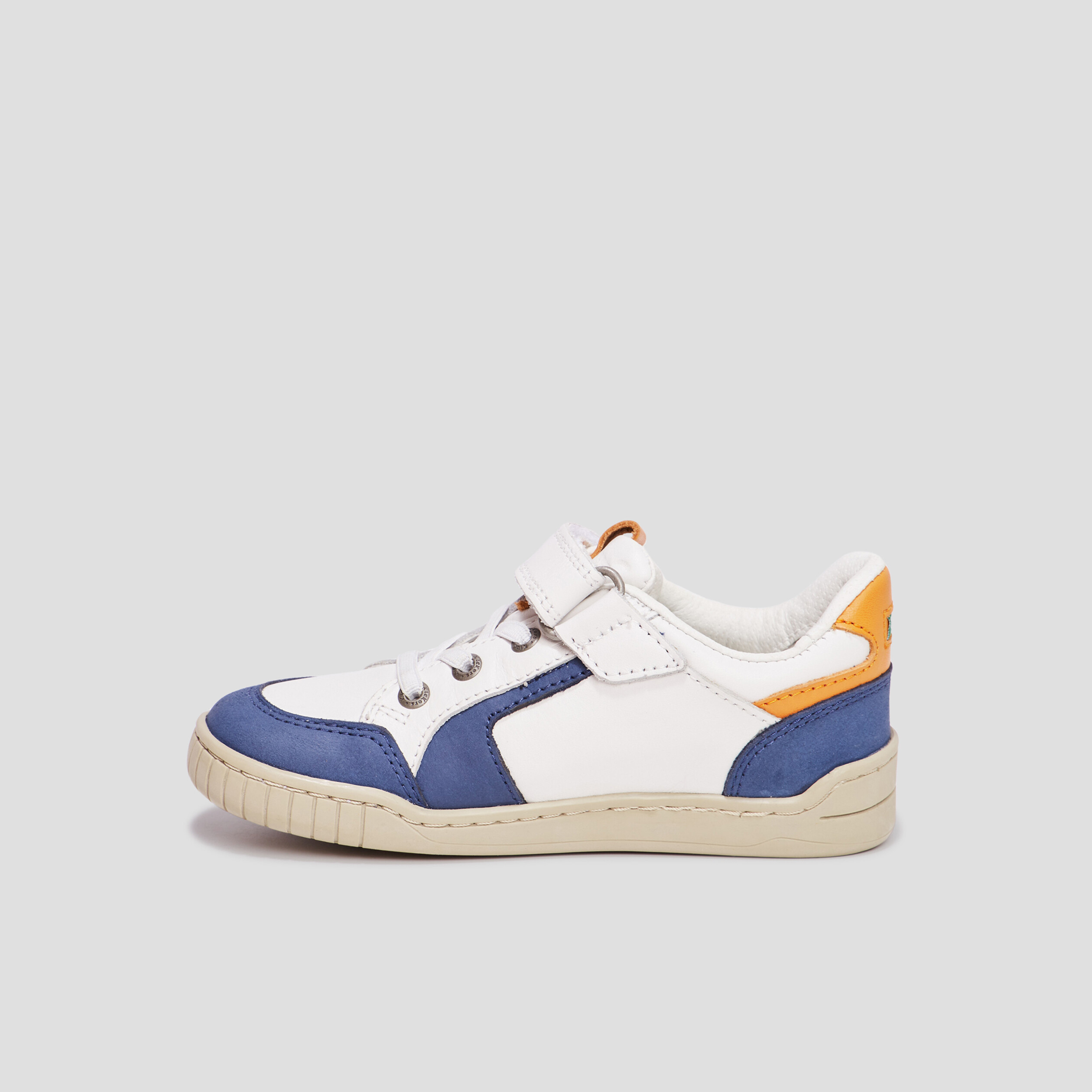 Tennis basses en cuir Kickers Windo blanc garçon | La Halle