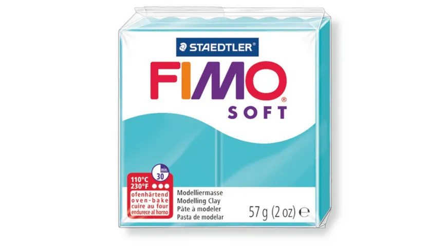 STAEDTLER FIMO - 8020-39 soft Ofenhärtende Modelliermasse pfefferminz 57 g