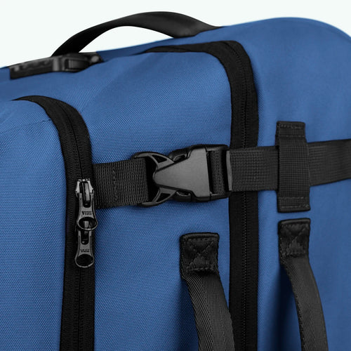 Shiraz small blue 2-wheel soft suitcase