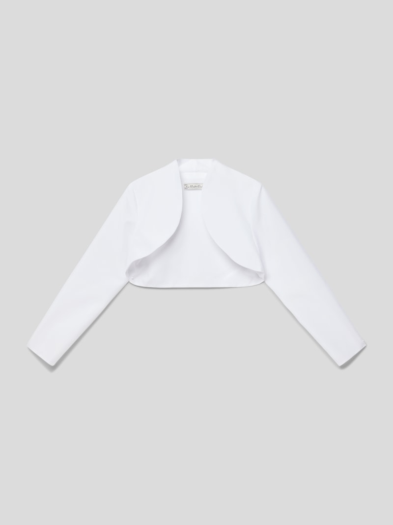 Bolero mit offener Front in weiß