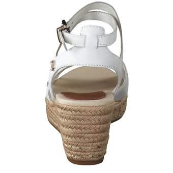 Tommy Hilfiger Low Wedge Sandal in weiß