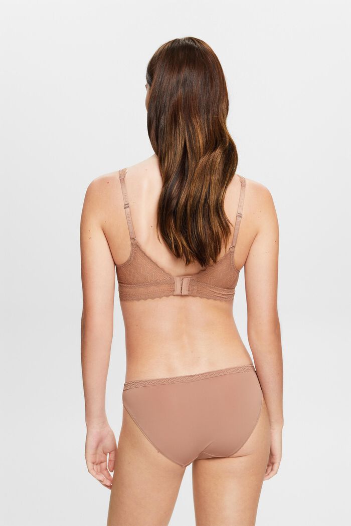 Hipster-Slip aus Mikrofaser mit Spitzenborte