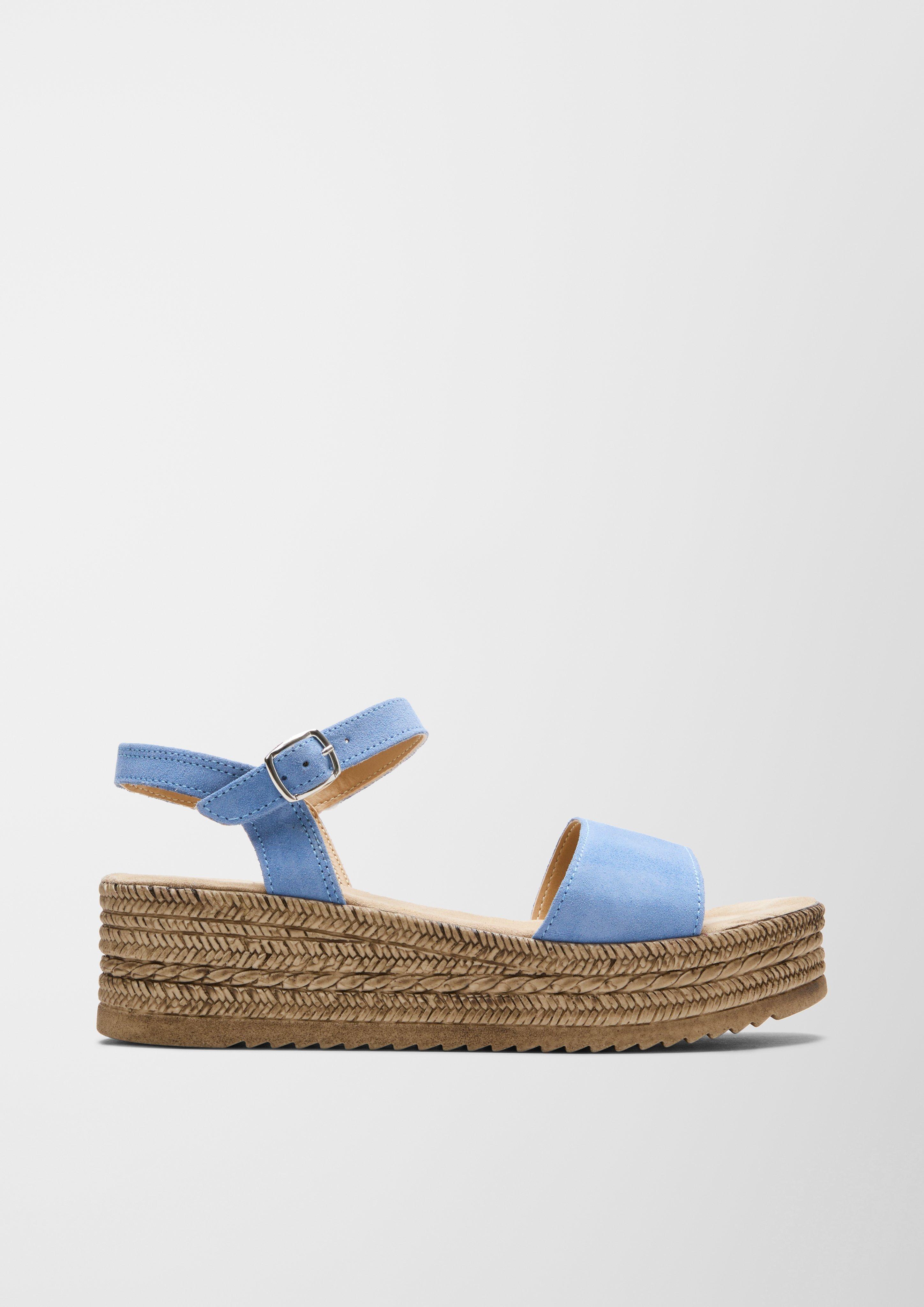 Plateau-Sandalen aus Leder  6007708-800