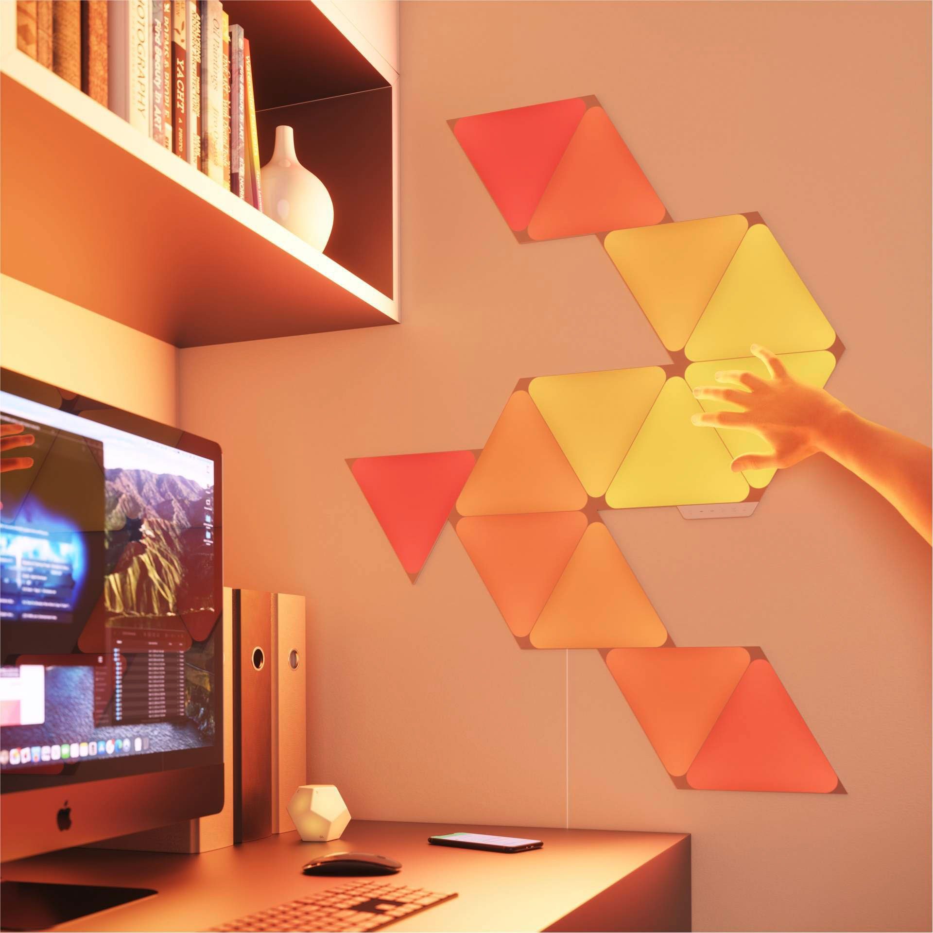 nanoleaf LED Panel Triangles, Dimmfunktion, LED fest integriert, Farbwechsler