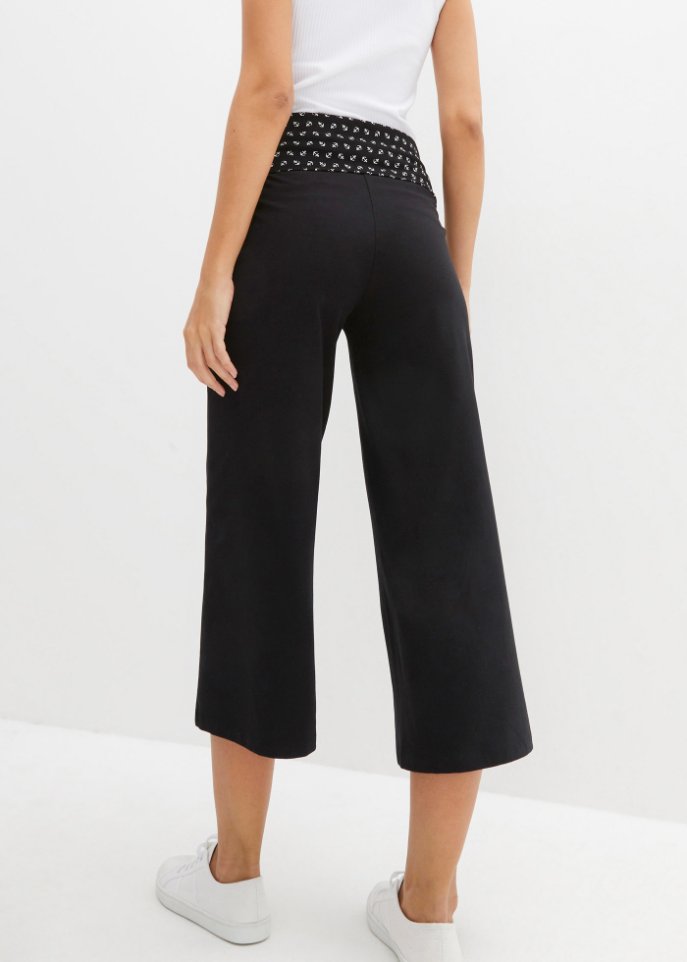 Shirt-Culotte mit Bequembund, wadenlang