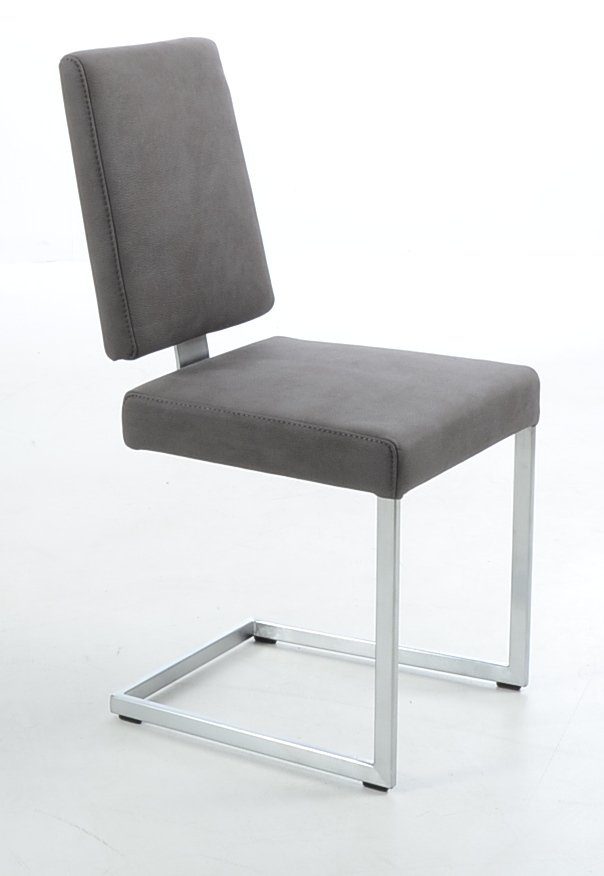 K+W Komfort & Wohnen Freischwinger, stabiles Hochkantgestell, in Leder oder Microfaser