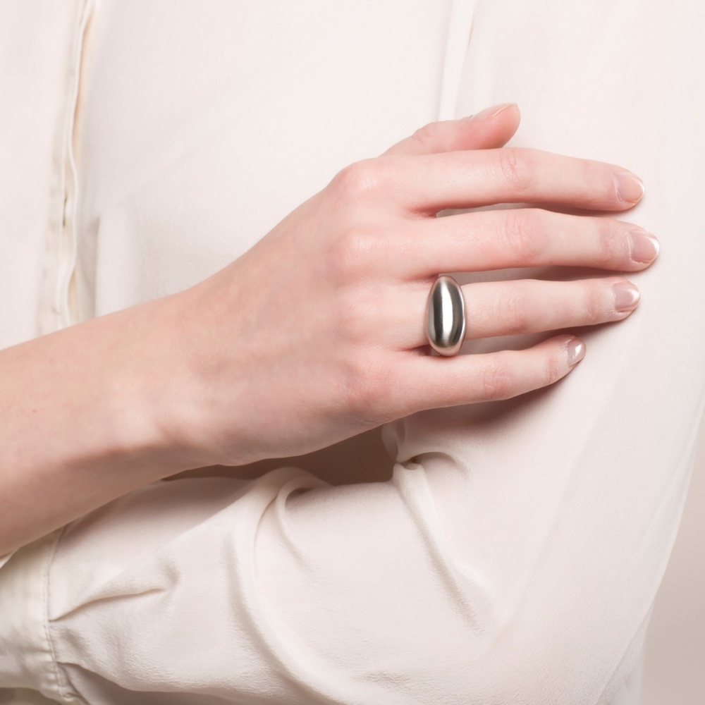 Pippa&Jean Bague en acier inoxydé Acier inoxydable en Argent Bague