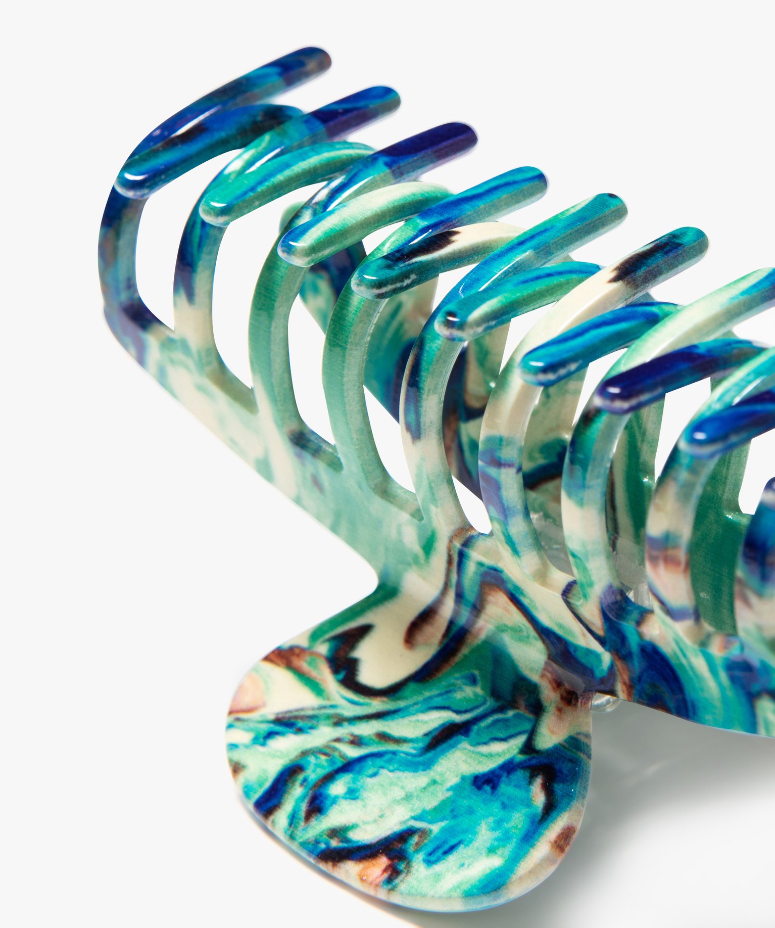 Pince crabe pour les cheveux à motifs femme multicolore | GEMO