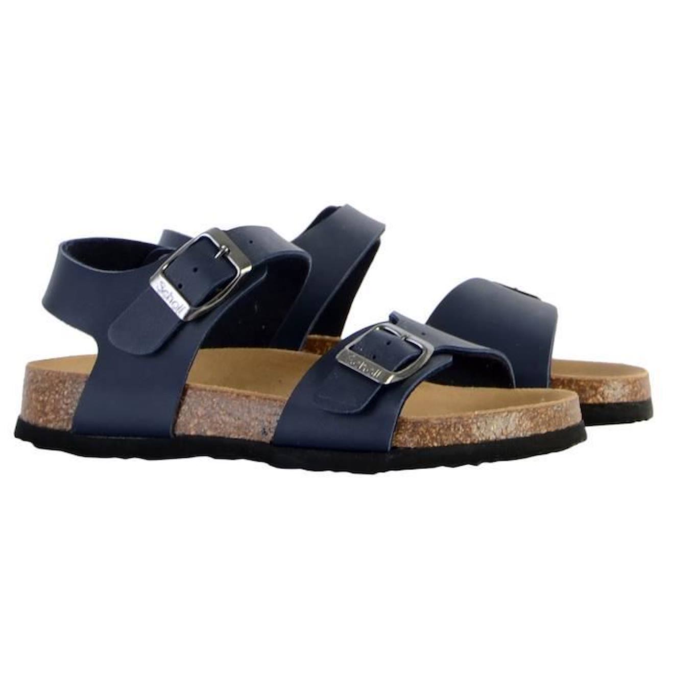 Mules Cuir Enfant Scholl Jean bleu