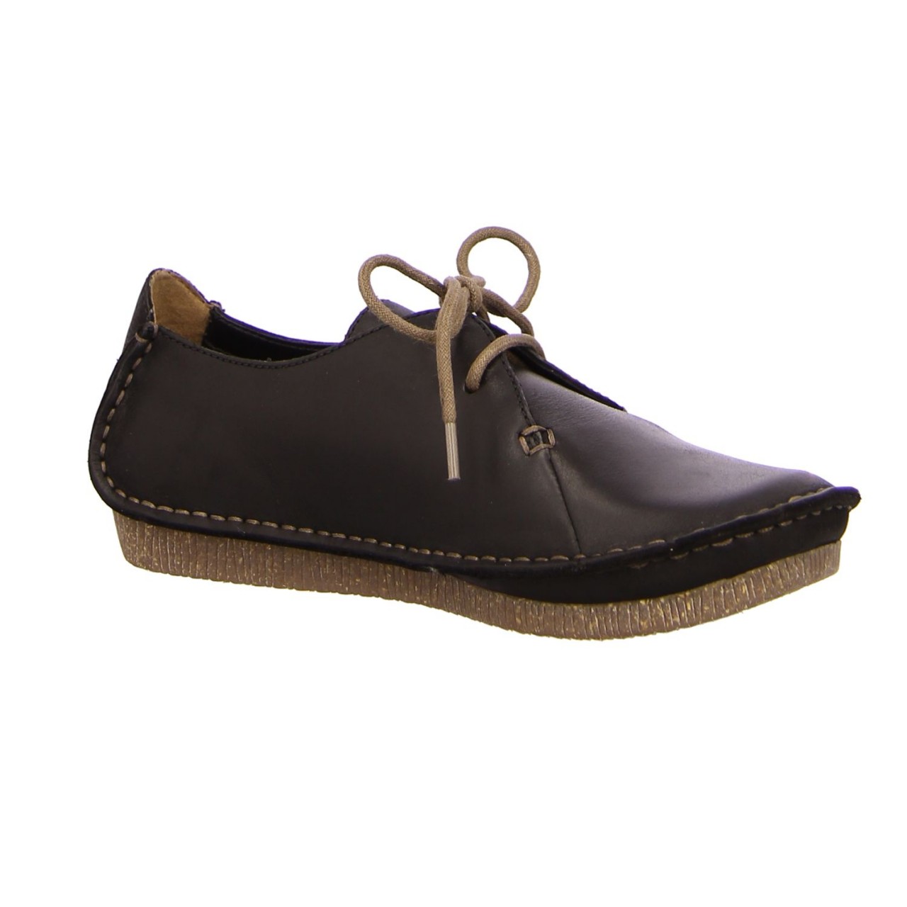 CLARKS Komfort Schnürer schwarz