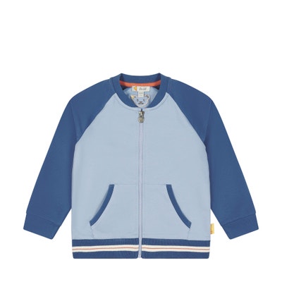 Sweatjacke, mittelblau für Jungs
