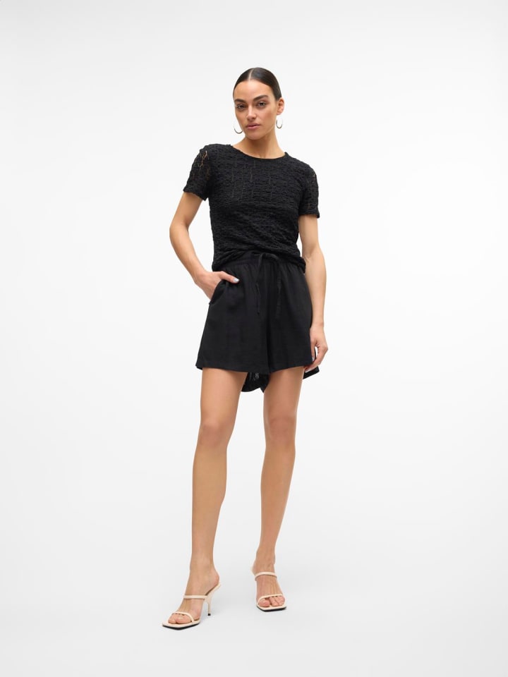 Vero Moda Shorts Elegante Kurze Leichte Sommer Pants in Schwarz günstig kaufen XS