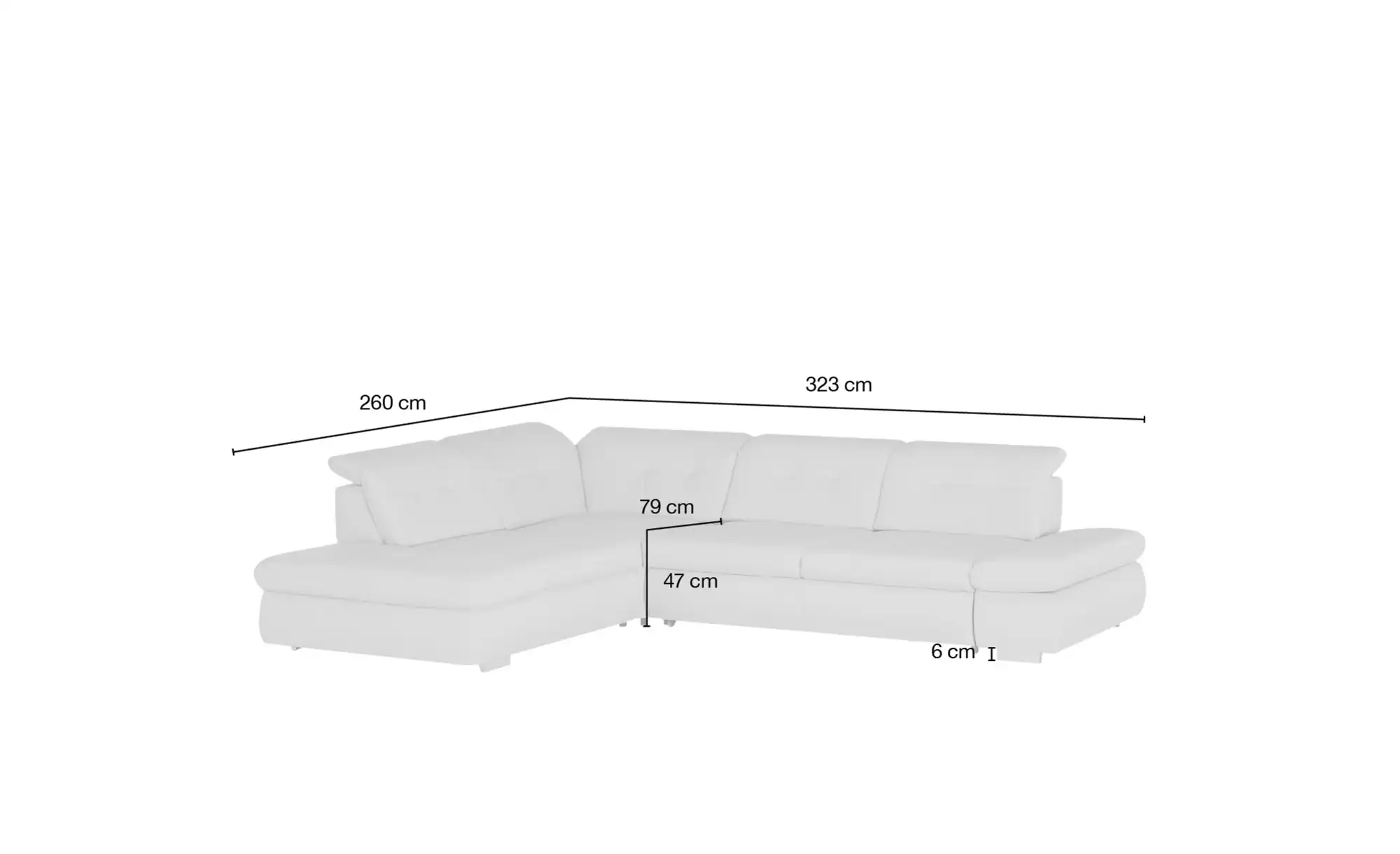 Kollektion Kraft Ecksofa Leder Spencer