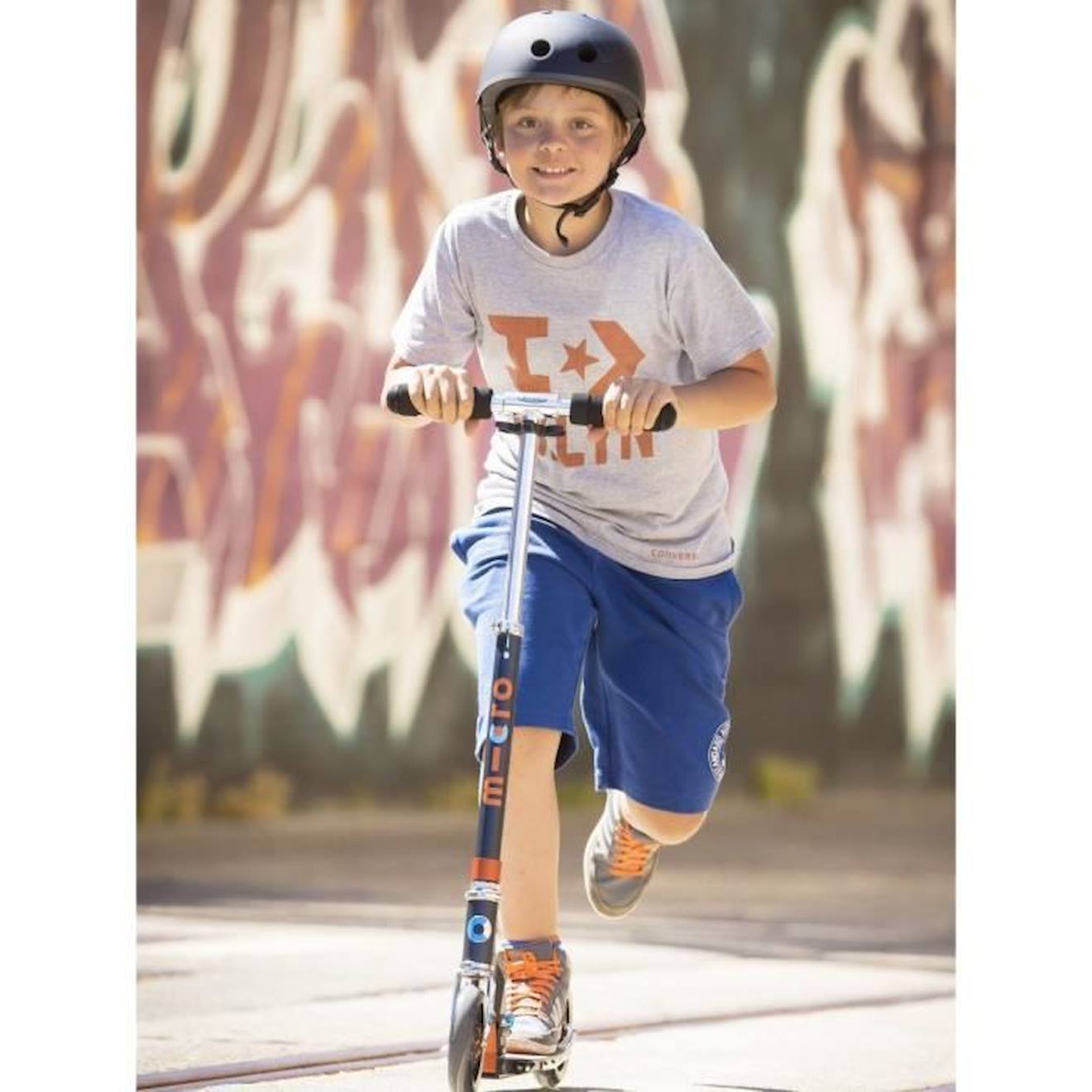 Trottinette pliable – Micro Speed+ Black/Orange orange