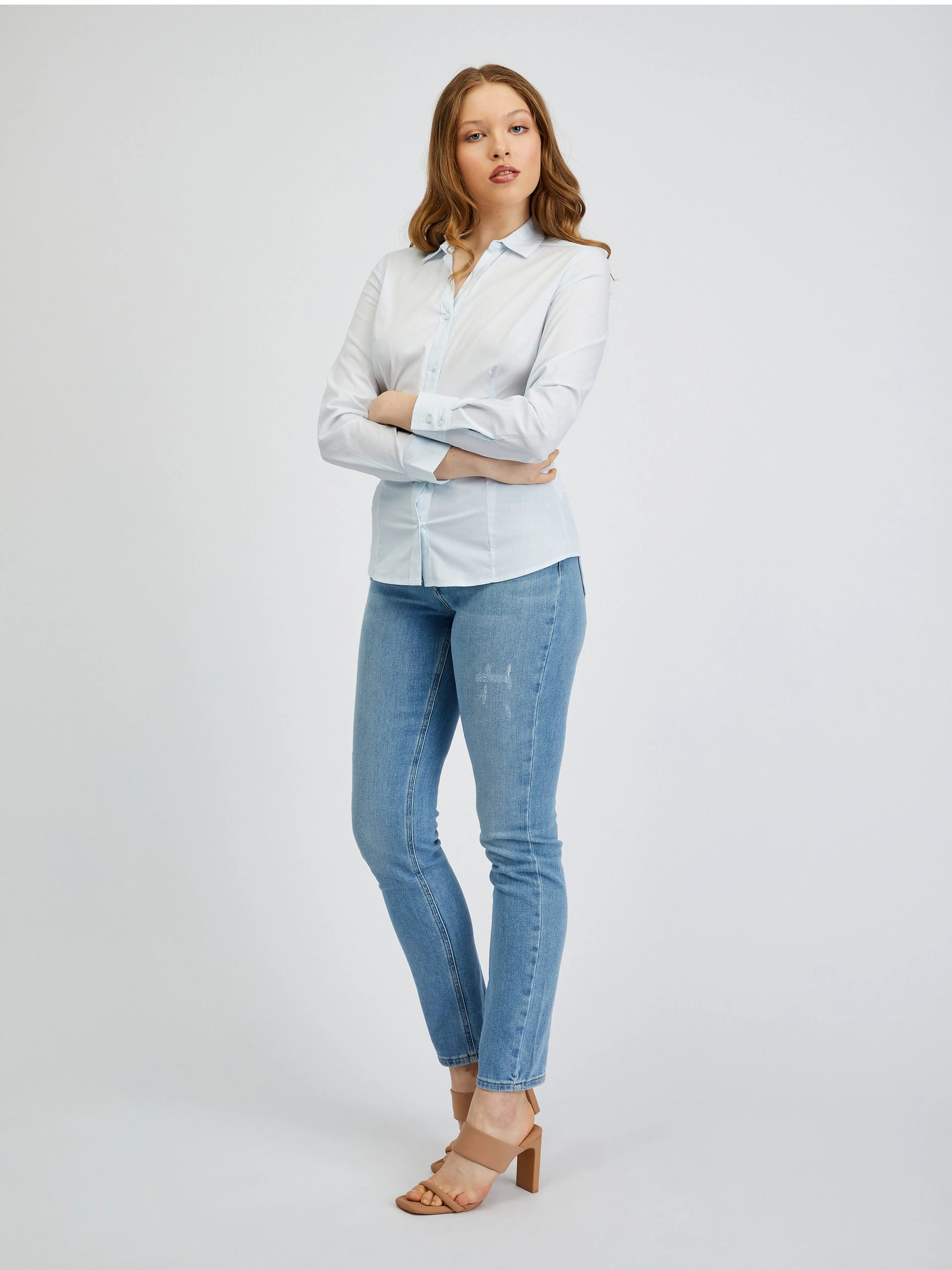 Hellblaues Damenhemd ORSAY