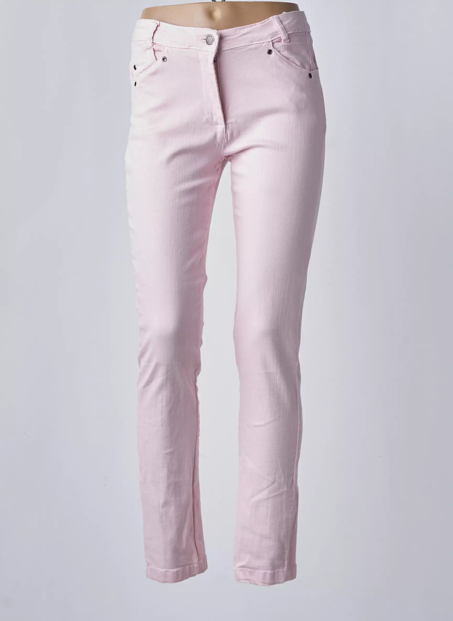 Mado Et Les Autres Pantalons Slim Femme couleur rose