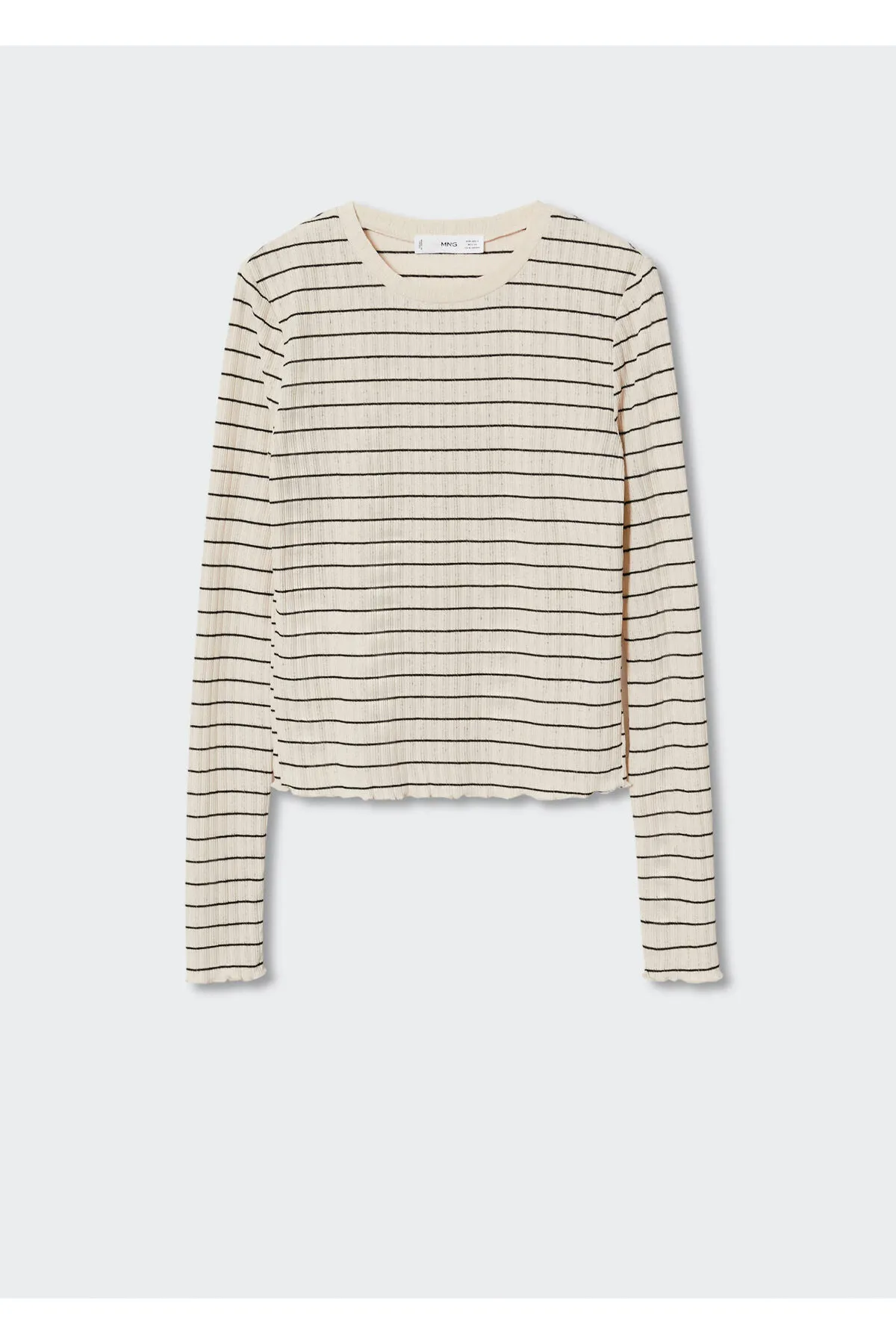 MANGO  Beiges Damen-T-Shirt 37067722