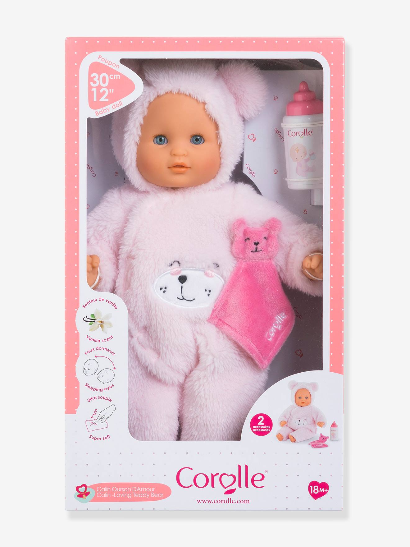 Corolle Babypuppe Câlin ourson d'amour COROLLE - rosa