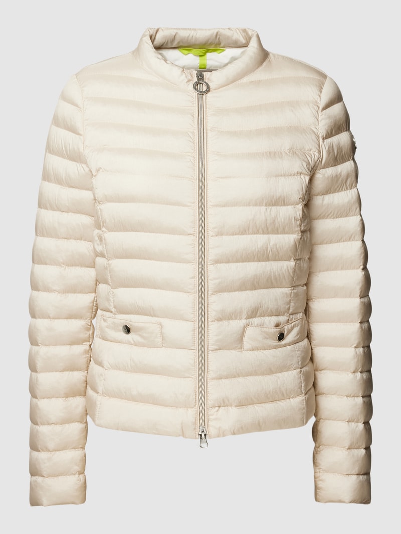 Steppjacke mit Reißverschluss in kitt