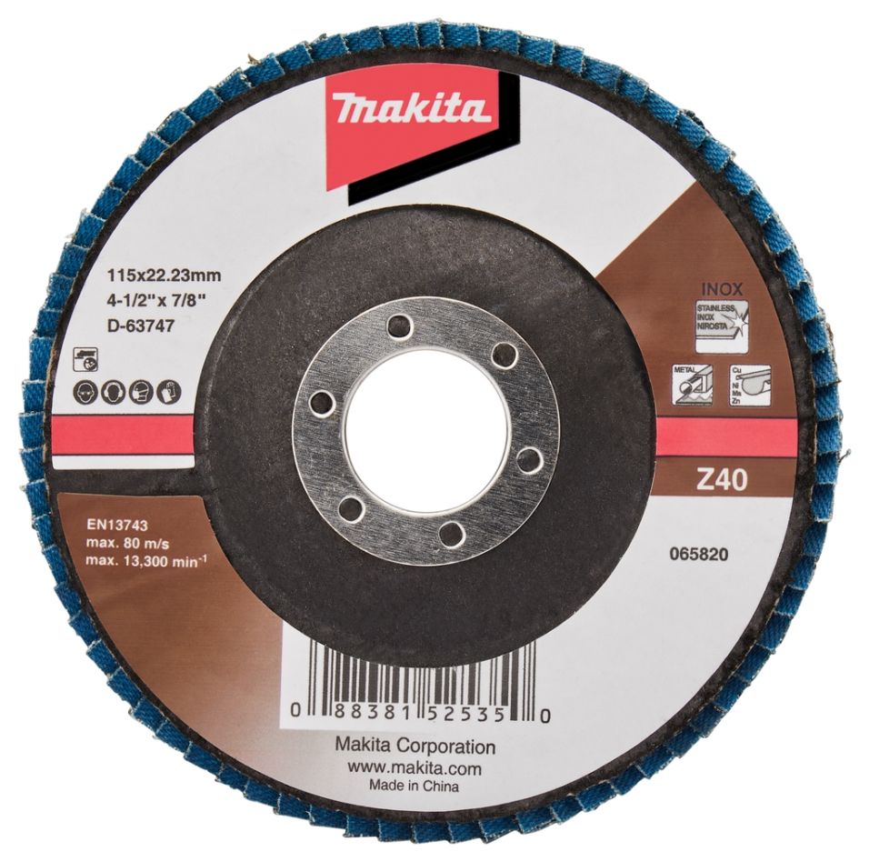 Makita Zubehör D-63747-10 Fächerscheibe 115 mm Z40