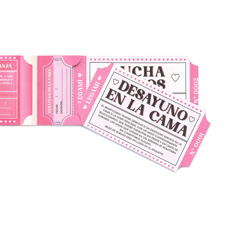Bloco com 24 cupons - Espanhol