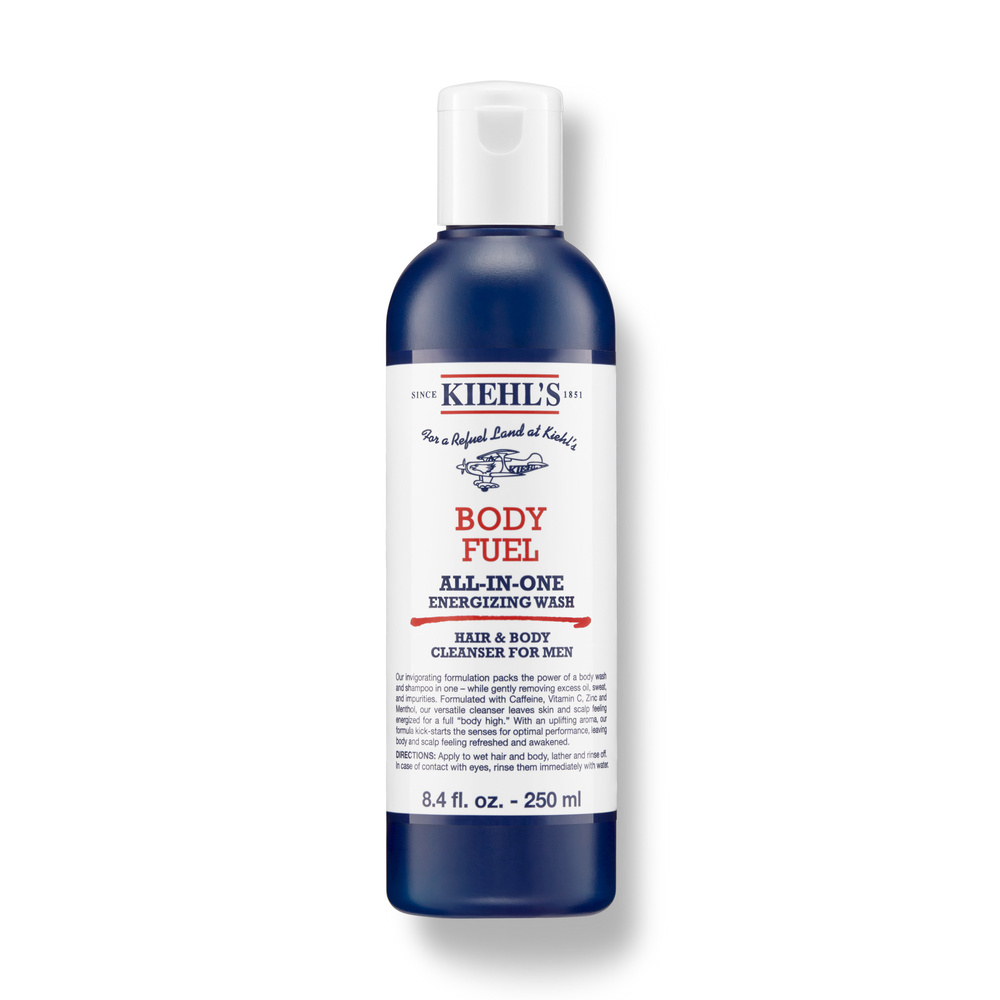 kiehl's Body Fuel All-In-One Energizing Wash Gel nettoyant energisant pour le  corpset les cheveux pour homme