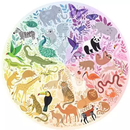 Puzzle 500 Teile - Circle of Colors - Animals