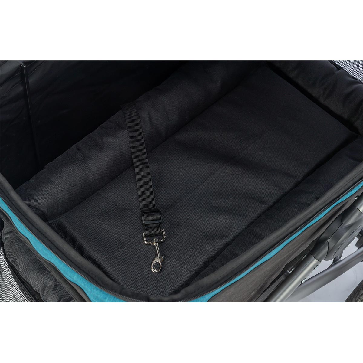 Trixie Buggy schwarz/petrol 60 × 112 × 120 cm - bis 12,5 kg